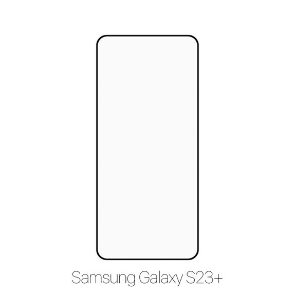 Закалено стъкло FullCover за Samsung S23+ (10 Pack), FixPremium