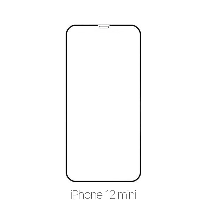 Закалено стъкло FullCover за iPhone 12 mini, FixPremium