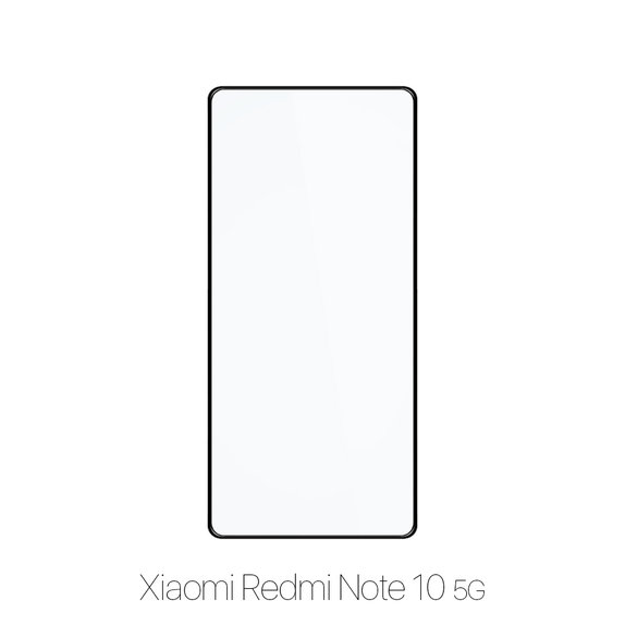 Закалено стъкло FullCover за Xiaomi Червено, Redmi Note 10 5G, FixPremium