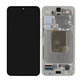 дисплей за Samsung S24 S921B, Тъчскрийн и рамка, GH82-33287D, Amber Yellow, Genuine Service Pack