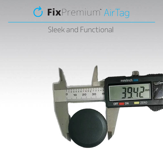 Защитен калъф за AirTag, Черно, Black, FixPremium