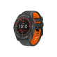 Двуцветна силиконова каишка за Garmin (QuickFit 26mm), Сив, Grey, FixPremium