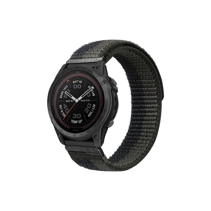 Найлонова каишка за Garmin (QuickFit 26mm), Сив, Grey, FixPremium