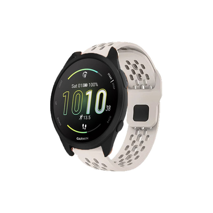 Универсална силиконова каишка за Garmin (22mm), Бял, White, FixPremium
