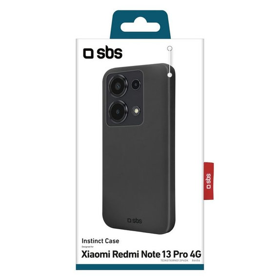Калъф Instinct за Xiaomi Червено, Redmi Note 13 Pro 4G, Черно, Black