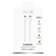 USB-C / USB-C кабел 240W Fabrik FABK4, 2m, Бял, White, PURO