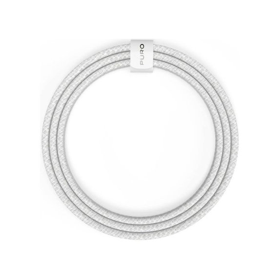 USB-C / USB-C кабел 240W Fabrik FABK4, 2m, Бял, White, PURO