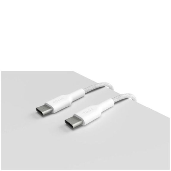 USB-C / USB-C кабел 240W Fabrik FABK4, 2m, Бял, White, PURO