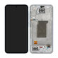 дисплей за Samsung A35 A356B, Тъчскрийн и рамка, Awesome Iceblue, TFT