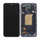 дисплей за Samsung A55 A556B, Тъчскрийн и рамка, Awesome Iceblue, TFT