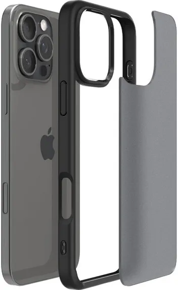 Калъф Ultra Hybrid за iPhone 16 Pro Max, матирано черен, Frost Black