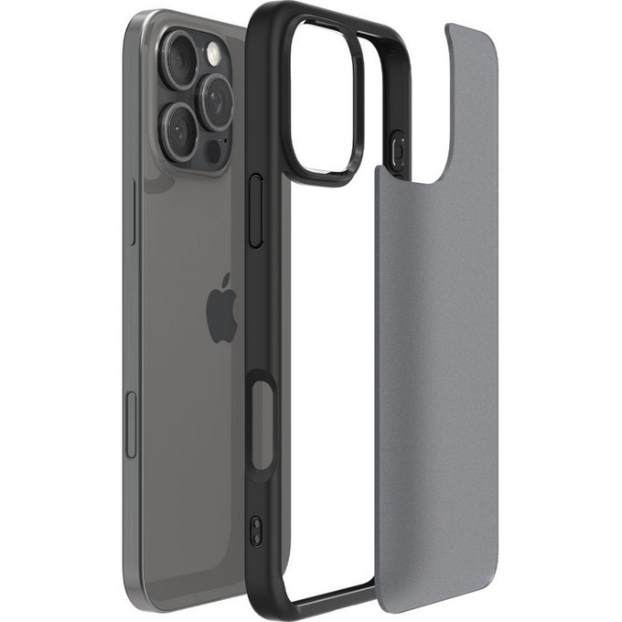 Калъф Ultra Hybrid за iPhone 16 Pro Max, матирано черен, Frost Black