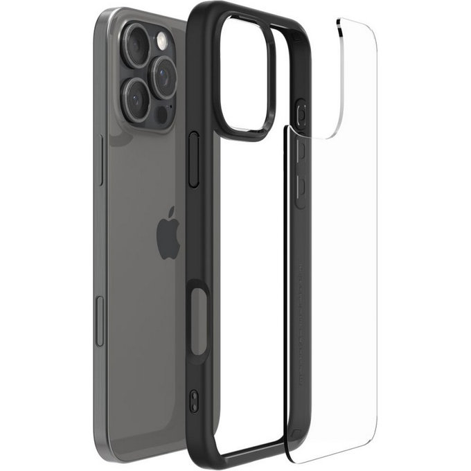 Калъф Ultra Hybrid за iPhone 16 Pro, Matte Black