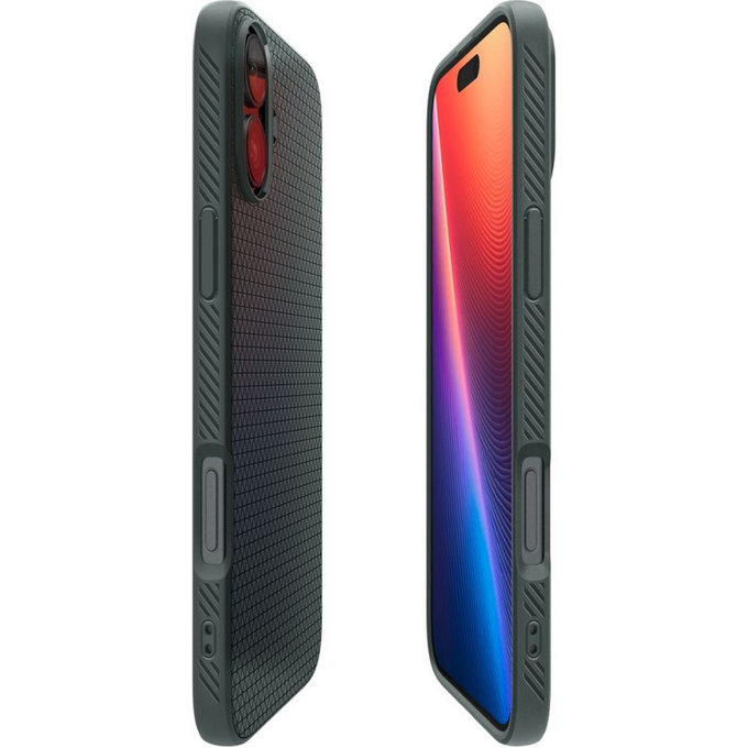 Калъф Liquid Air за iPhone 16, зелен Abyss, Abyss Green