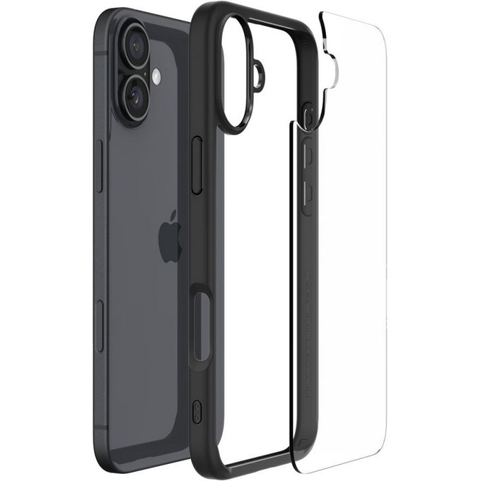 Калъф Ultra Hybrid за iPhone 16, Matte Black