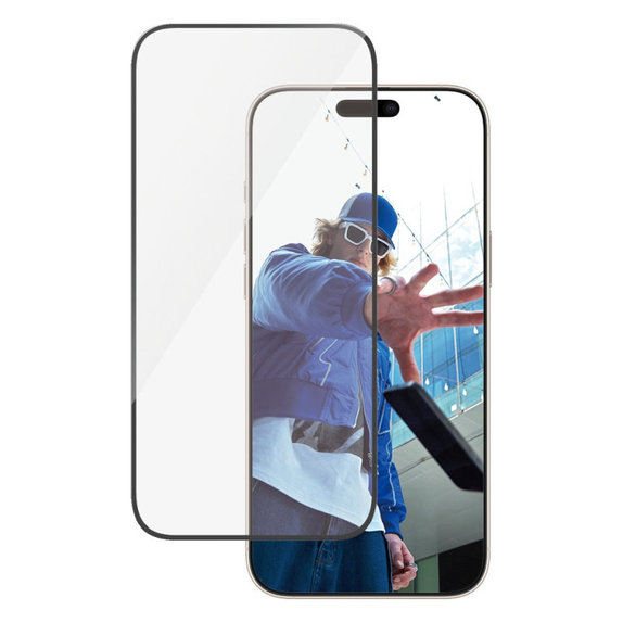 Закалено стъкло UWF с апликатор за iPhone 16 Pro Max, Черно, PanzerGlass