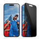 UWF Privacy закалено стъкло с апликатор за iPhone 16/15, Черно, PanzerGlass