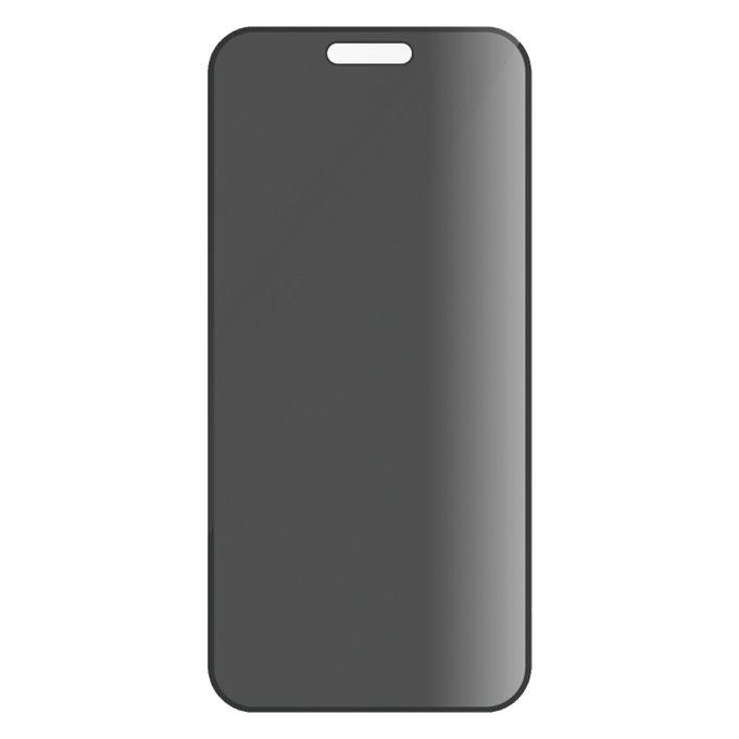 Закалено стъкло UWF Privacy с апликатор за iPhone 16 Pro, Черно, Black, PanzerGlass