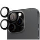 Протектор за обектив на задна камера Hoops за iPhone 16 Pro Max/16 Pro, Черно, PanzerGlass