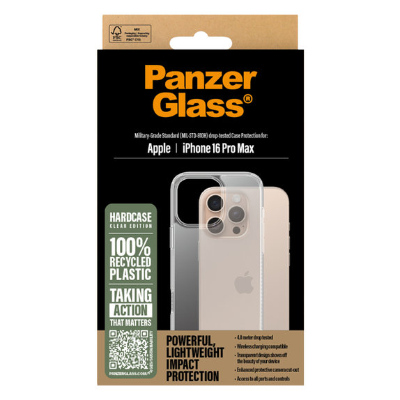 Калъф HardCase за iPhone 16 Pro Max, Прозрачен, Transparent