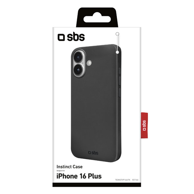 Калъф Instinct за iPhone 16 Plus, Черно, Black, SBS