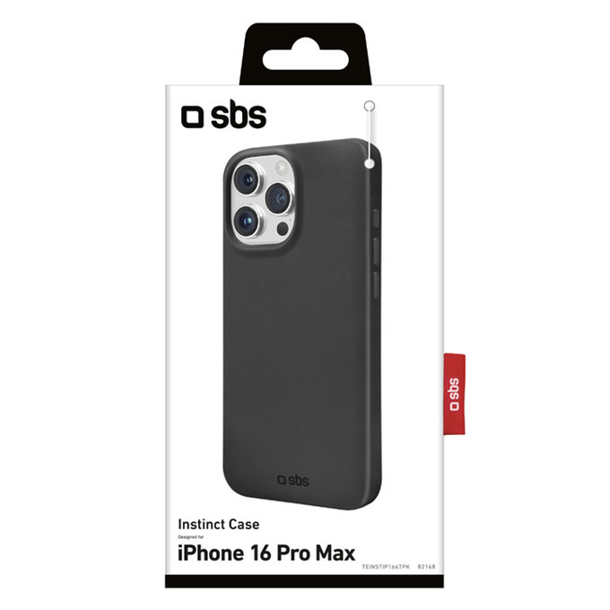 Калъф Instinct за iPhone 16 Pro Max, Черно, Black, SBS