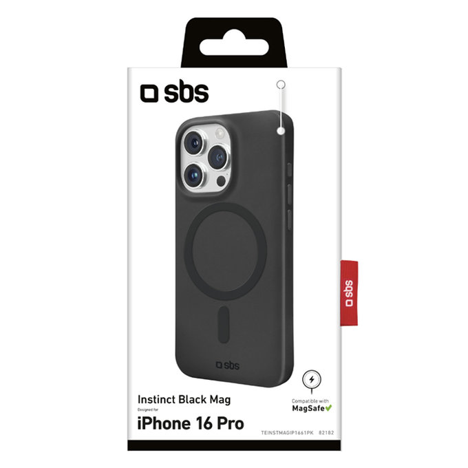 Калъф Instinct Mag с MagSafe за iPhone 16 Pro, Черно, Black