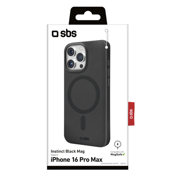 Калъф Instinct Mag с MagSafe за iPhone 16 Pro Max, Черно, Black