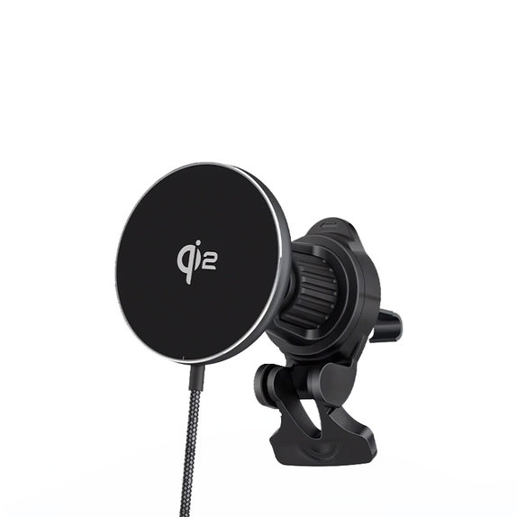 MagSafe зарядно за кола с Qi2, Черно, Black, FixPremium