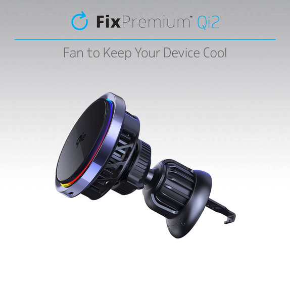MagSafe мини зарядно за кола с Qi2, Черно, Black, FixPremium