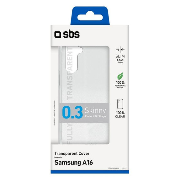Калъф Skinny за Samsung Galaxy A16, Прозрачен, SBS