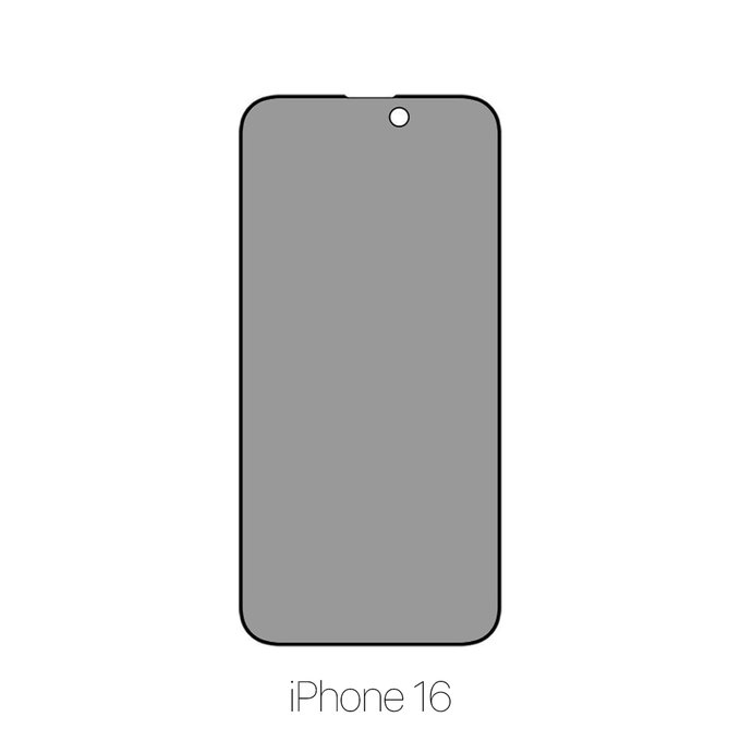 Privacy Anti-Spy закалено стъкло за iPhone 16, FixPremium