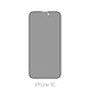 Privacy Anti-Spy закалено стъкло за iPhone 16, FixPremium