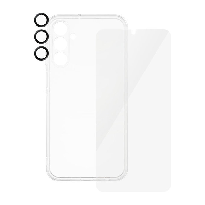 Bundle протектор за обектив на камера + UWF закалено стъкло + TPU калъф за Samsung A15 5G, SAFE