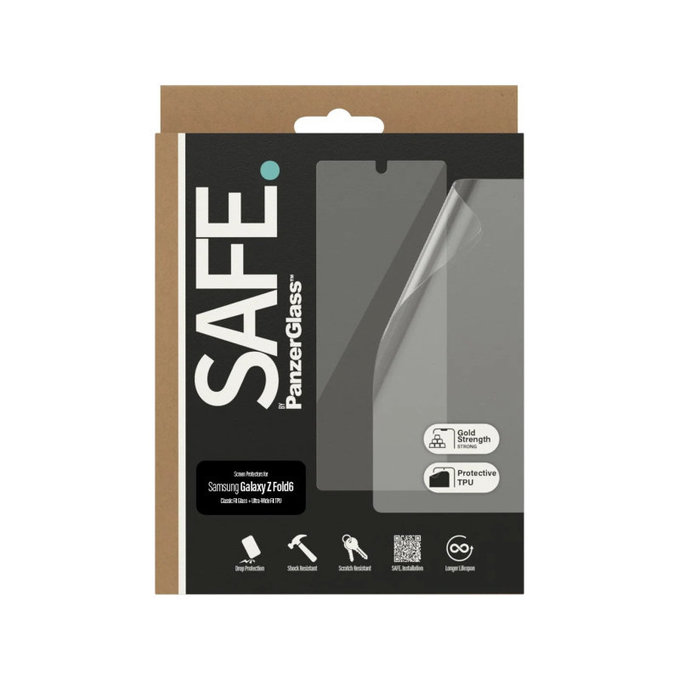 Защитно фолио UWF и закалено стъкло за Samsung Galaxy Z Fold6, Прозрачно, SAFE by PanzerGlass