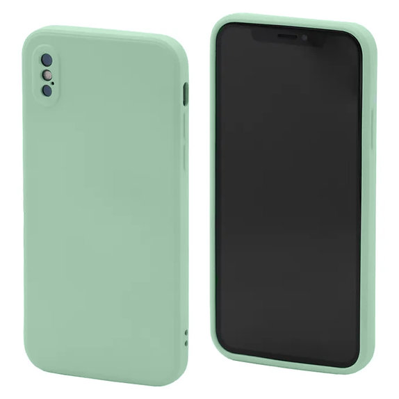 Силиконов калъф за iPhone X и XS, Зелено, Green, FixPremium