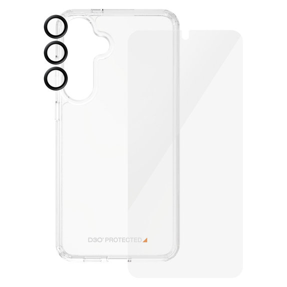 Bundle Hoops + Закалено стъкло UWF + Hard Case D3O за Samsung Galaxy S24+, PanzerGlass