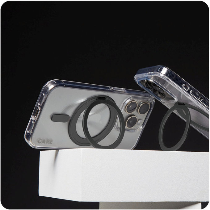 Калъф Kickstand с MagSafe за iPhone 16 Plus, Черно, CARE