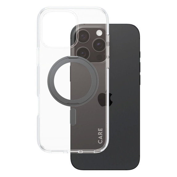 Калъф Kickstand с MagSafe за iPhone 16 Pro Max, Черно, CARE