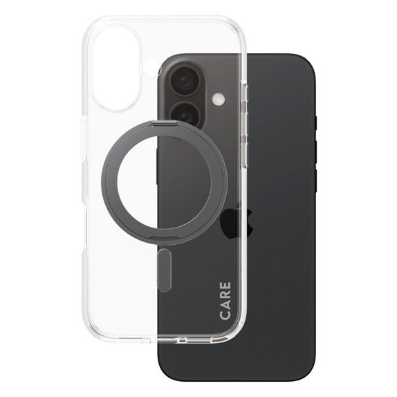 Калъф Kickstand с MagSafe за iPhone 16, Черно, CARE
