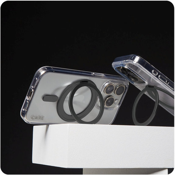 Калъф Kickstand с MagSafe за iPhone 16, Черно, CARE
