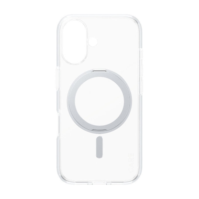 Калъф Kickstand с MagSafe за iPhone 16, Сребристо, CARE