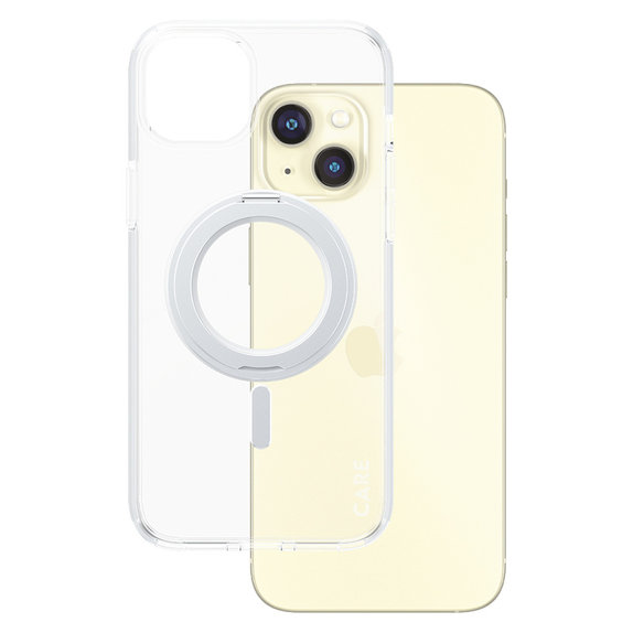 Калъф Kickstand с MagSAFE by PanzerGlass за iPhone 15 Pro Max, Сребристо, PanzerGlass