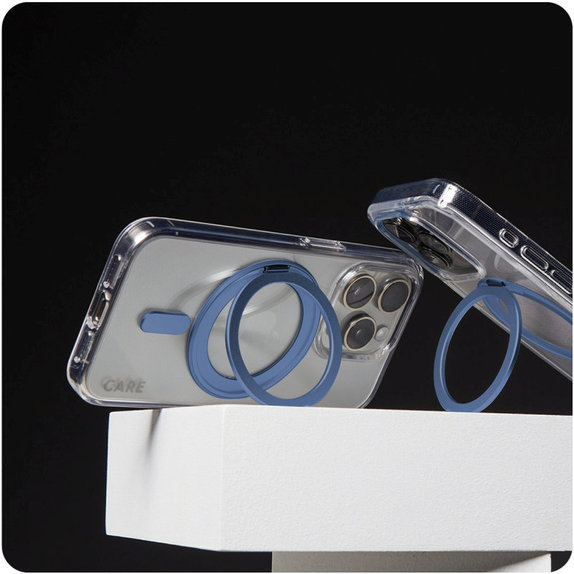 Калъф Kickstand с MagSafe за iPhone 16 Pro, Синьо, CARE