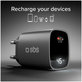 Пътен адаптер LCD USB-C, GaN, 45 W PD, черен, SBS