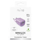 Зарядно устройство MiniPro USB-C, GaN, 20W, коралов, Coraltastic, PURO