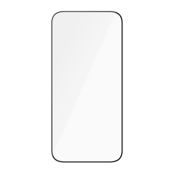 Закалено стъкло UWF Ceramic с апликатор за iPhone 15 Pro, Черно, PanzerGlass
