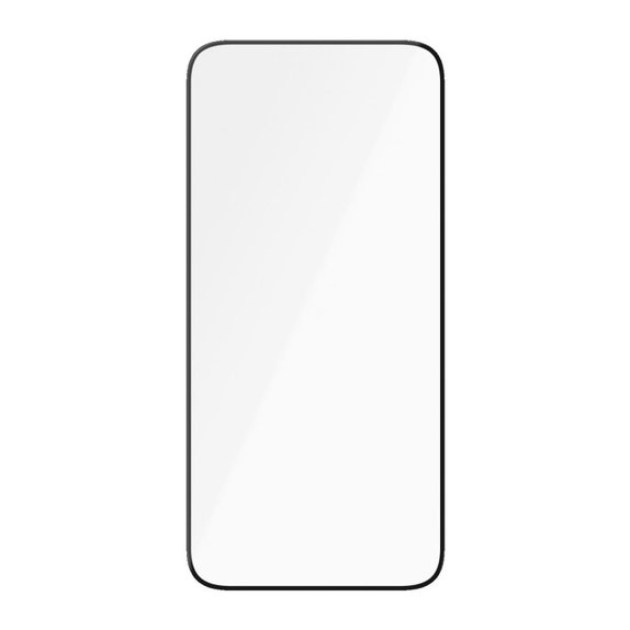 Закалено стъкло UWF Ceramic с апликатор за iPhone 15 Plus, Черно, PanzerGlass