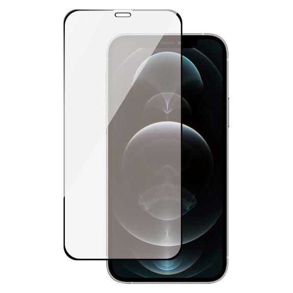 Закалено стъкло Case Friendly за iPhone 12 Pro/12, Черно, SAFE by PanzerGlass
