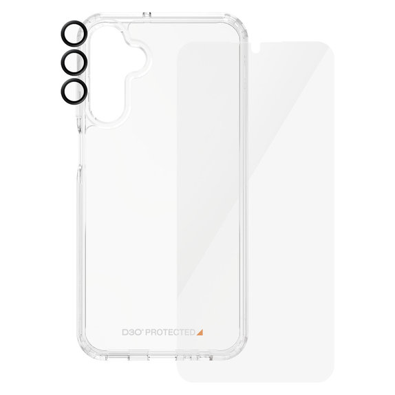 Bundle Hoops + Закалено стъкло UWF + Hard Case D3O за Samsung Galaxy A15/A15 5G, PanzerGlass